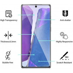 3D Tempered Glass Full Screen Protector with Working Adhesive In Screen Finger Scanner for Galaxy Note 20 (Clear) 3D Tempered Glass Full Screen Protector with Working Adhesive In Screen Finger Scanner for Galaxy Note 20 (Clear)